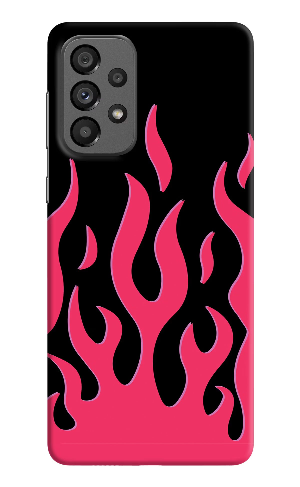 Fire Flames Samsung A73 5G Hard Case Back Cover by Casekaro