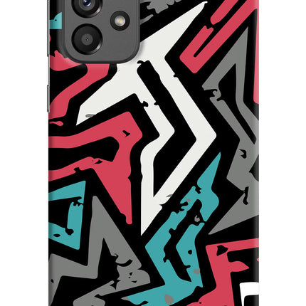 Geometric Graffiti Samsung A73 5G Hard Case Back Cover by Casekaro