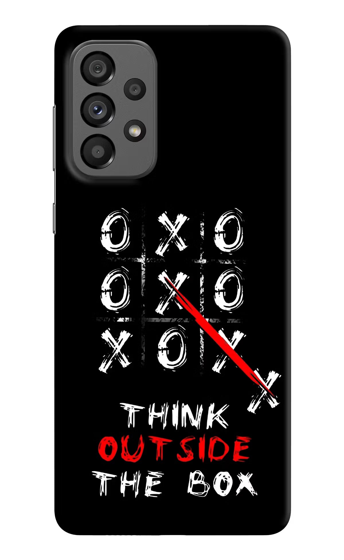 Think out of the BOX Samsung A73 5G Hard Case Back Cover by Casekaro