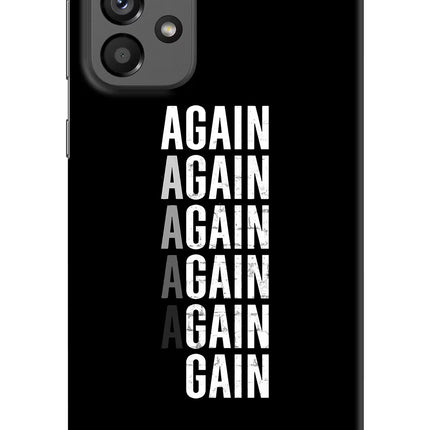 Again Again Gain Samsung A73 5G Hard Case Back Cover by Casekaro