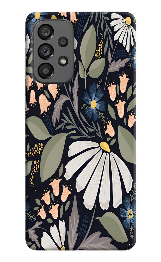Flowers Art Samsung A73 5G Hard Case Back Cover by Casekaro