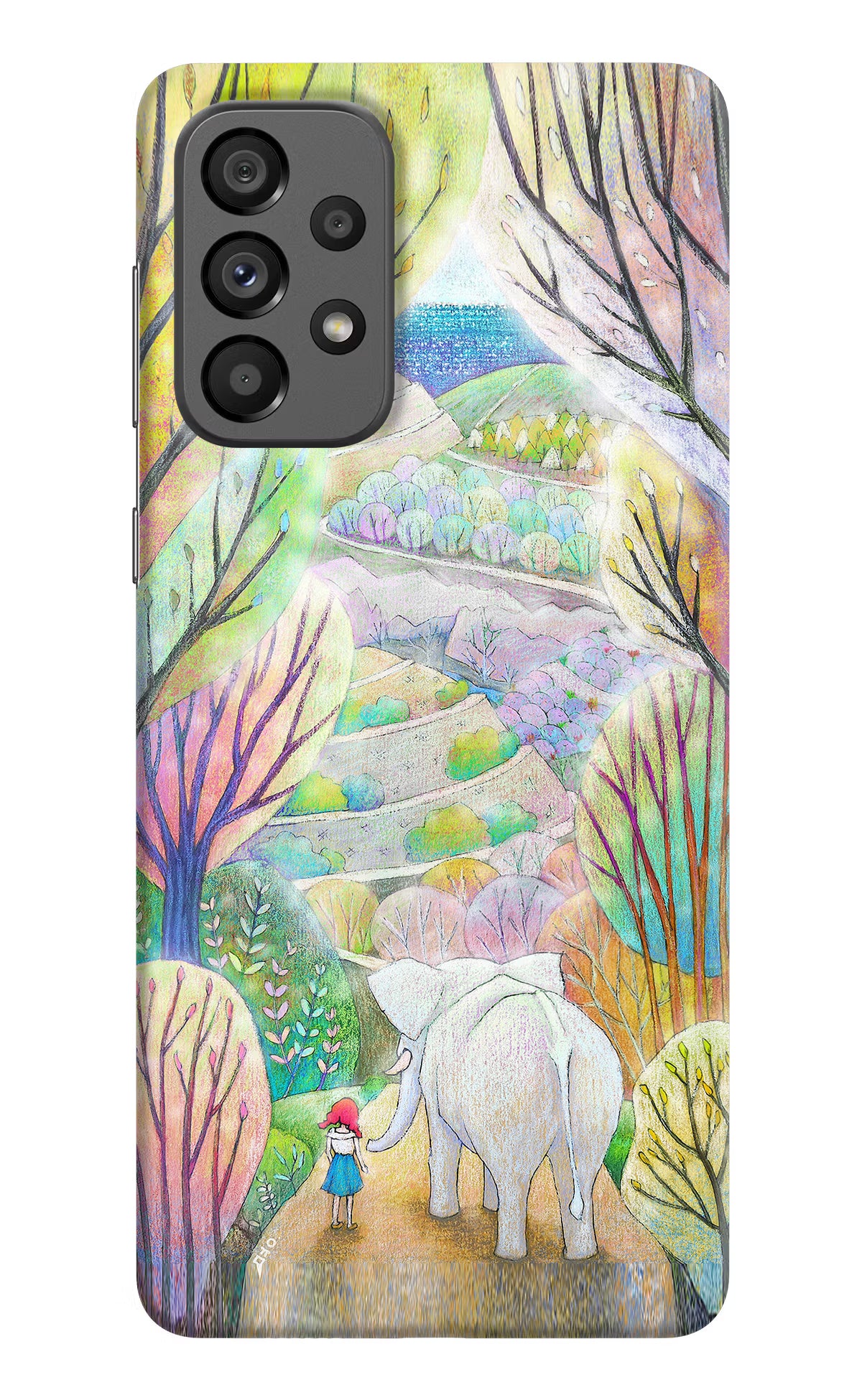 Nature Painting Samsung A73 5G Hard Case Back Cover by Casekaro