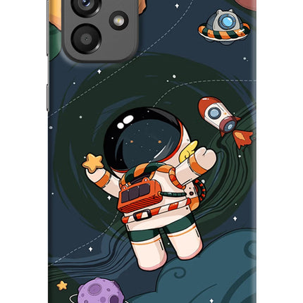 Cartoon Astronaut Samsung A73 5G Hard Case Back Cover by Casekaro