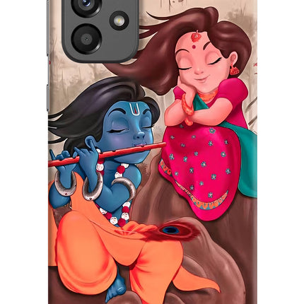 Radhe Krishna Samsung A73 5G Hard Case Back Cover by Casekaro
