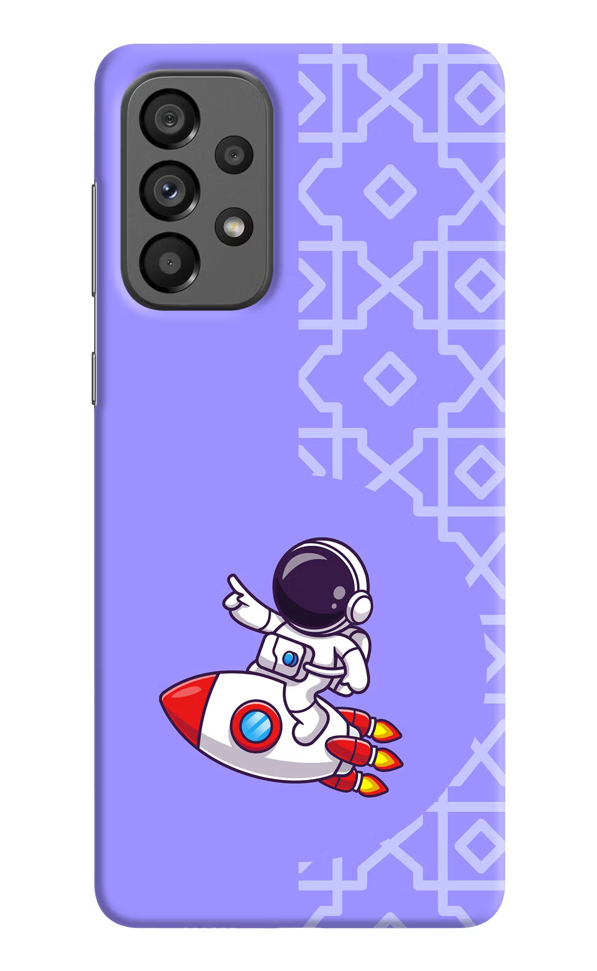 Cute Astronaut Samsung A73 5G Hard Case Back Cover by Casekaro