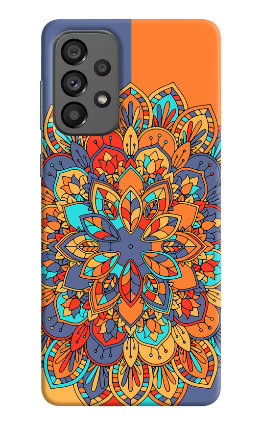 Color Mandala Samsung A73 5G Hard Case Back Cover by Casekaro