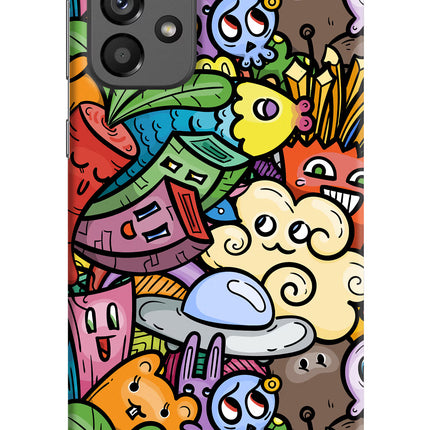 Veggie Doodle Samsung A73 5G Hard Case Back Cover by Casekaro
