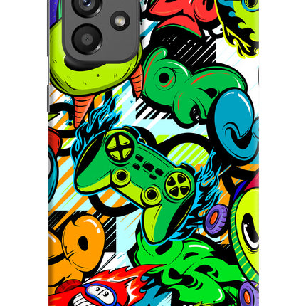 Game Doodle Samsung A73 5G Hard Case Back Cover by Casekaro