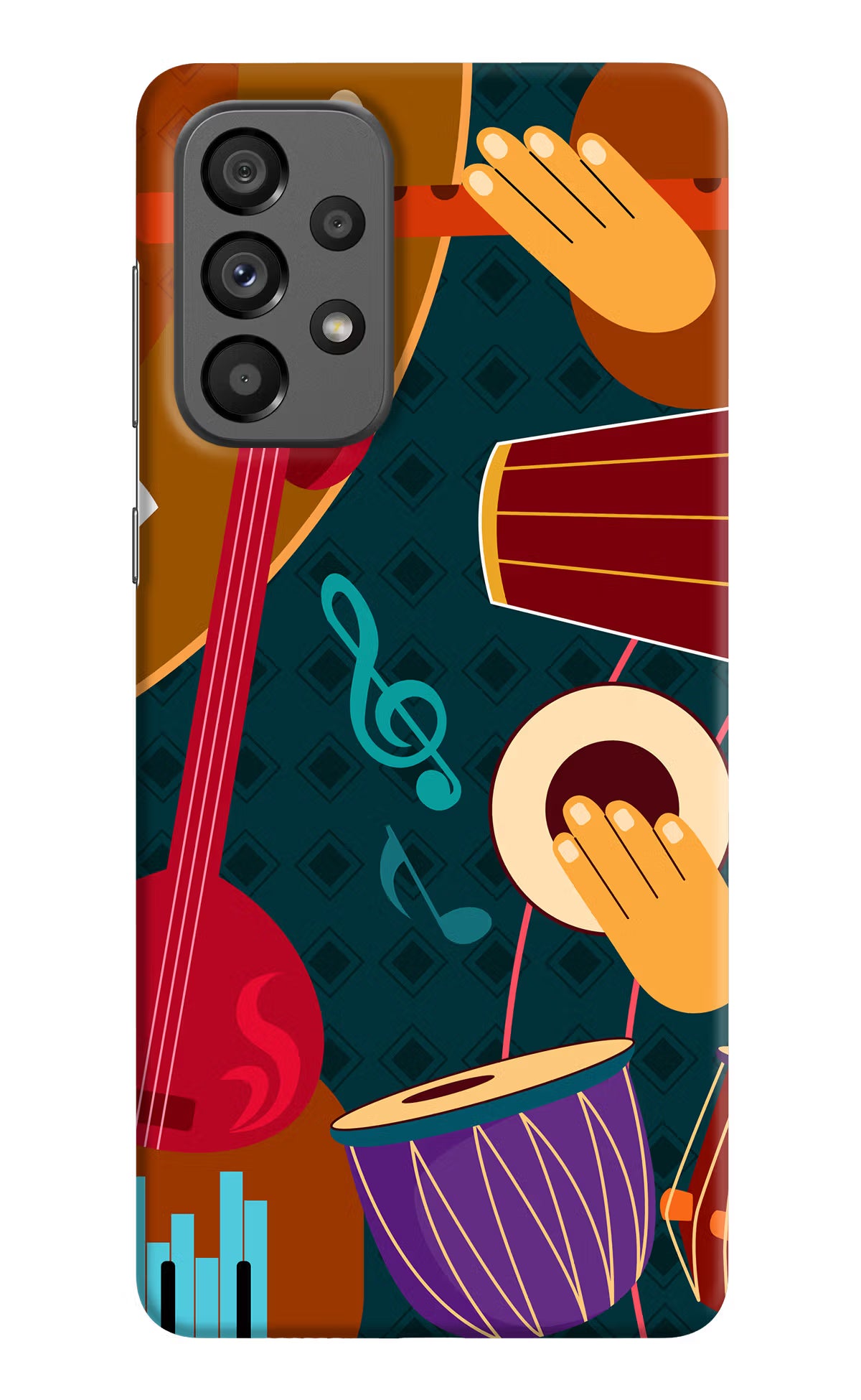 Music Instrument Samsung A73 5G Hard Case Back Cover by Casekaro