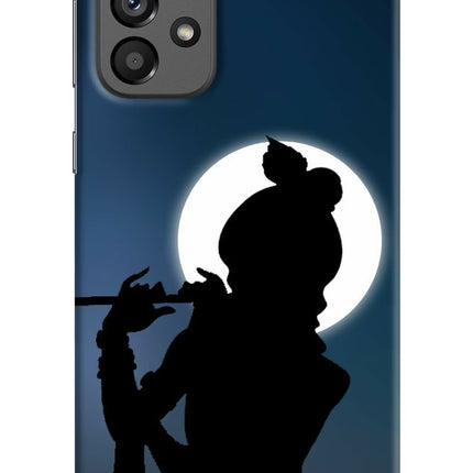 Shri Krishna Silhouette Samsung A73 5G Hard Case Back Cover by Casekaro