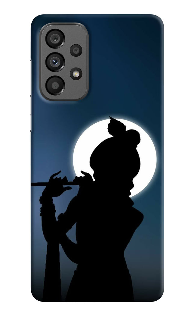 Shri Krishna Silhouette Samsung A73 5G Hard Case Back Cover by Casekaro
