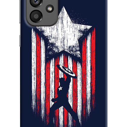 Captain America Marvel Art Samsung A73 5G Hard Case Back Cover by Casekaro