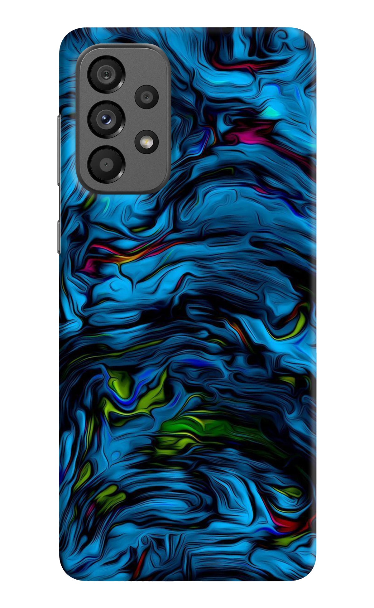 Dark Blue Abstract Samsung A73 5G Back Cover