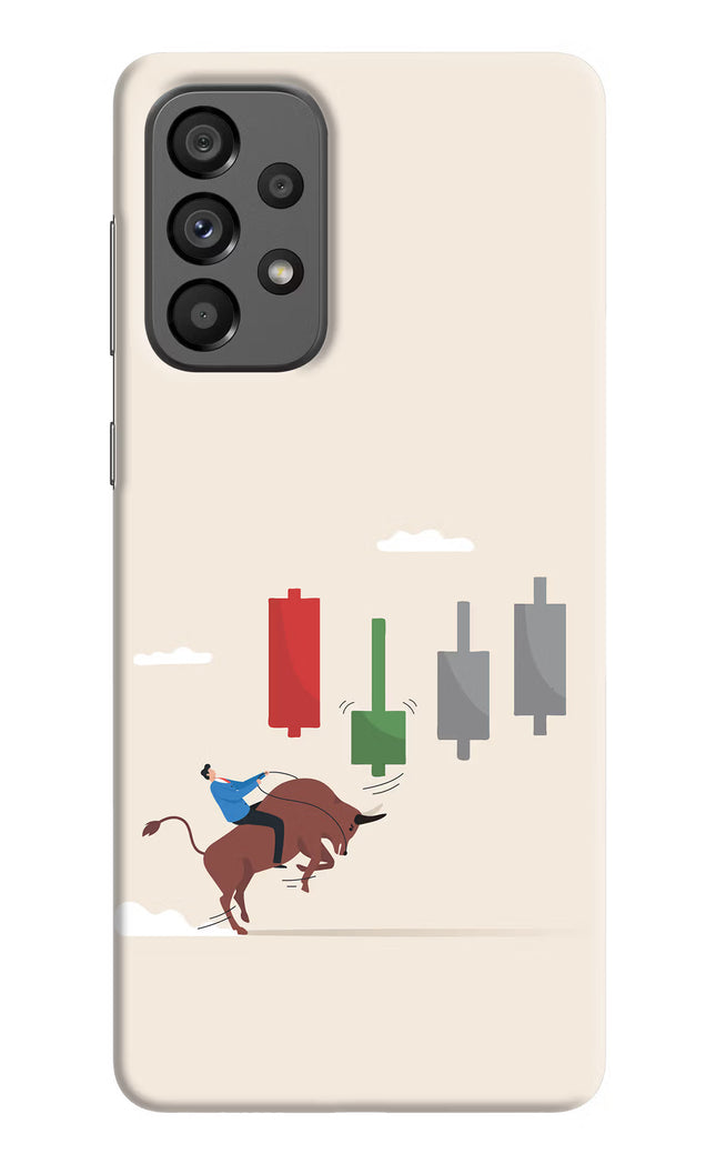 Bull Trading Momentum Samsung A73 5G Hard Case Back Cover by Casekaro