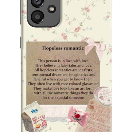 Hopeless Romantic Samsung A73 5G Hard Case Back Cover by Casekaro