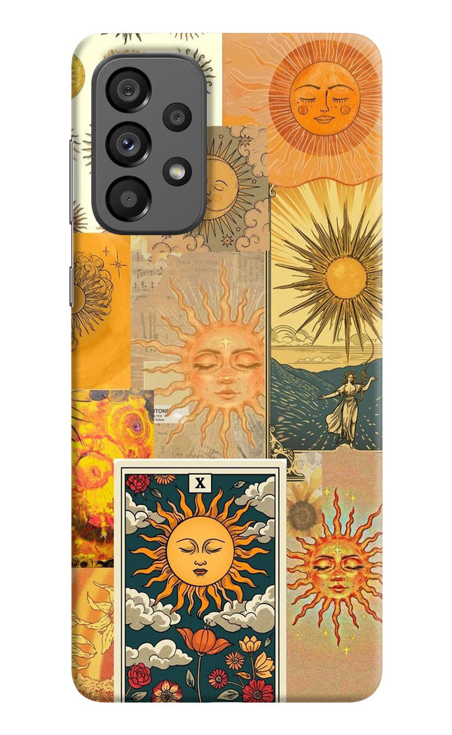 Sun Samsung A73 5G Hard Case Back Cover by Casekaro