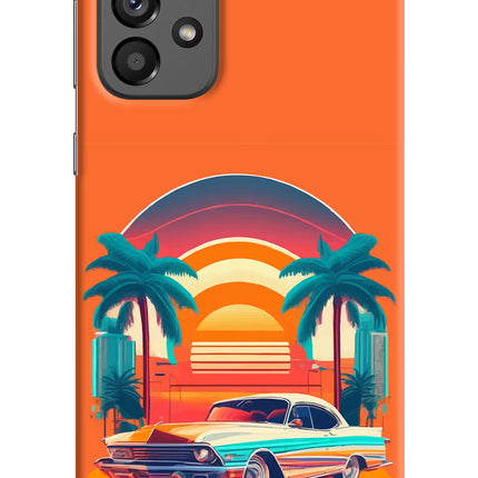 Palm Drive 80s Samsung A73 5G Hard Case Back Cover by Casekaro