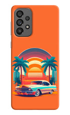 Palm Drive 80s Samsung A73 5G Hard Case Back Cover by Casekaro
