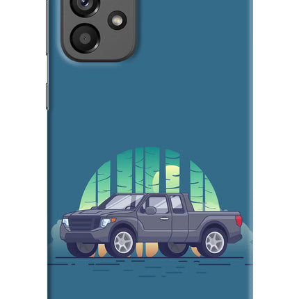 Retro Garage Vibe Samsung A73 5G Hard Case Back Cover by Casekaro