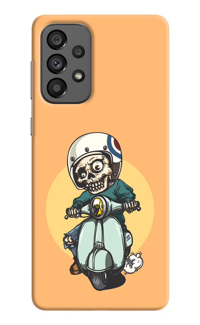 Undead Biker Samsung A73 5G Hard Case Back Cover by Casekaro