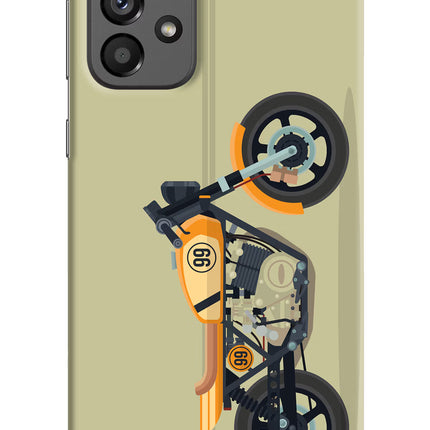 Vertical Speedster Samsung A73 5G Hard Case Back Cover by Casekaro