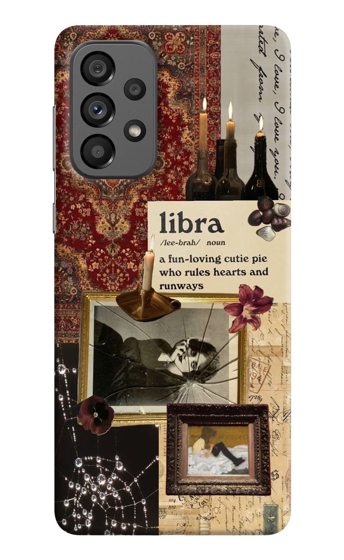 Libra Zodiac Samsung A73 5G Hard Case Back Cover by Casekaro