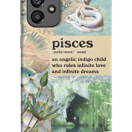 Pisces Zodiac Samsung A73 5G Hard Case Back Cover by Casekaro