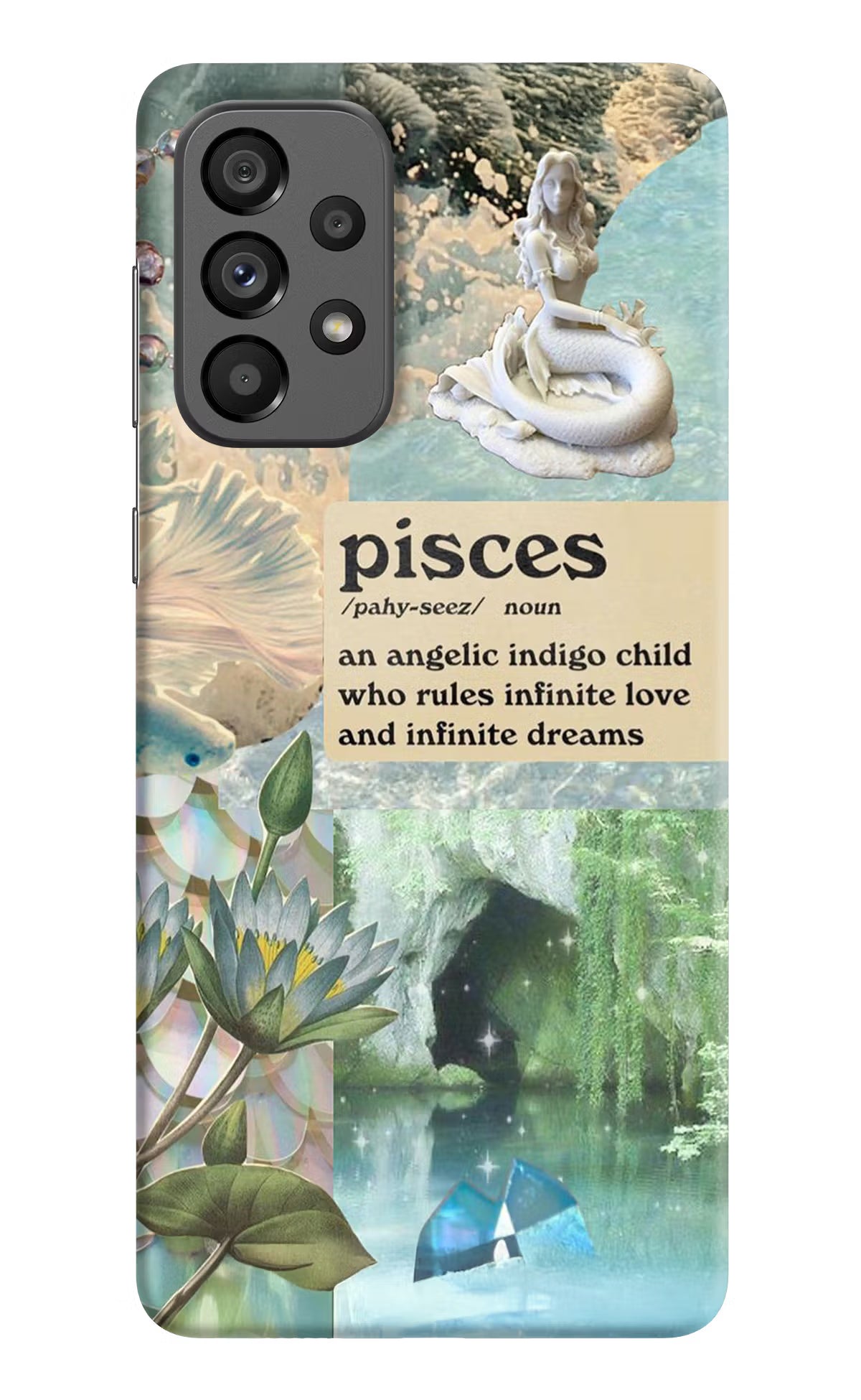 Pisces Zodiac Samsung A73 5G Hard Case Back Cover by Casekaro
