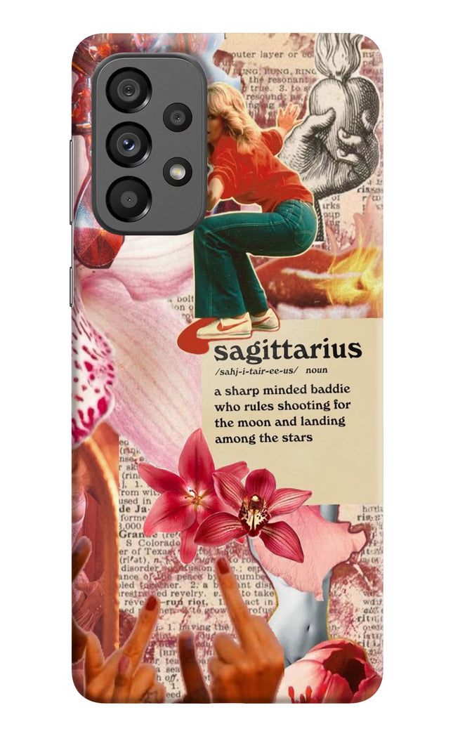 Sagittarius Zodiac Samsung A73 5G Hard Case Back Cover by Casekaro