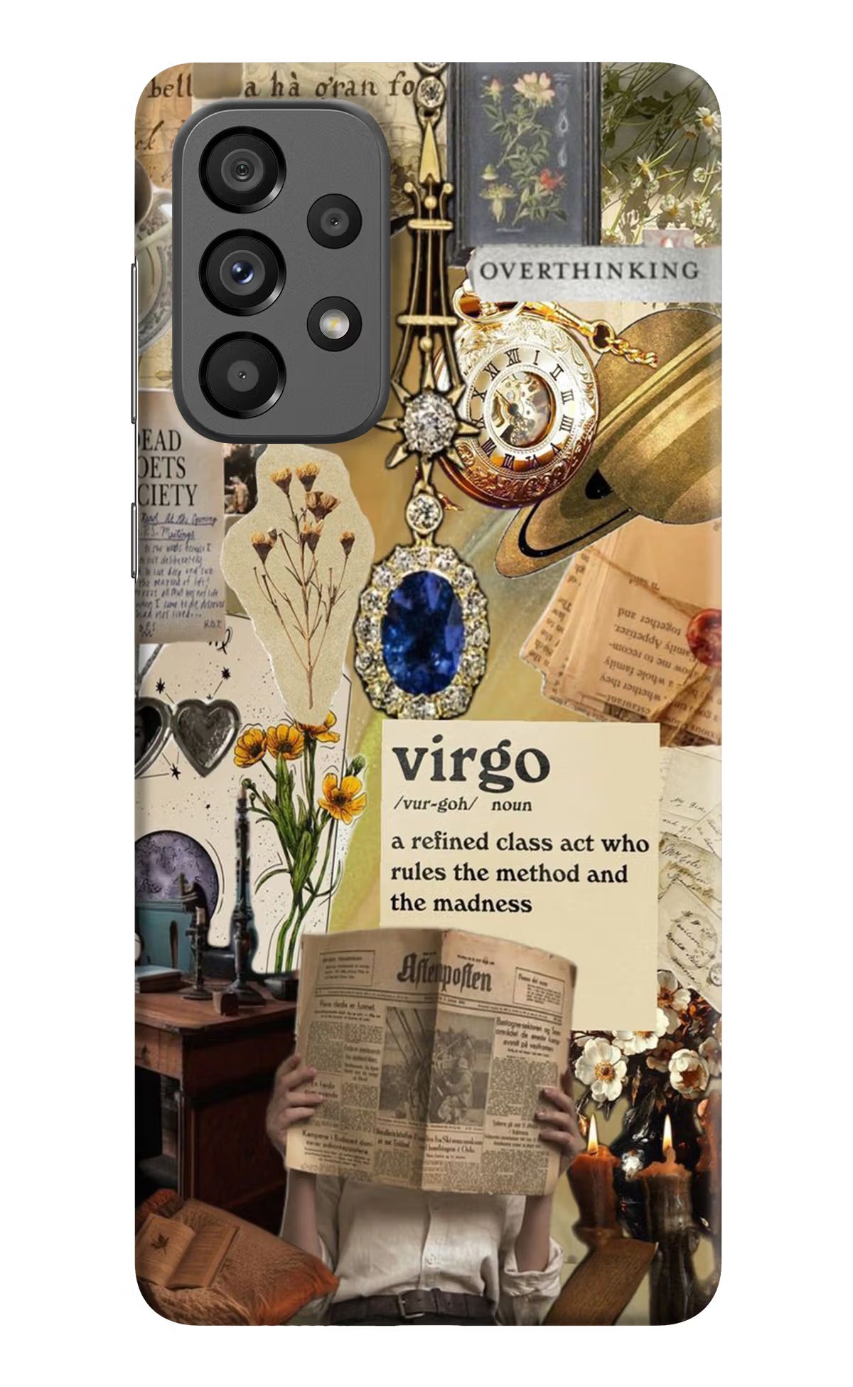 Virgo Zodiac Samsung A73 5G Hard Case Back Cover by Casekaro
