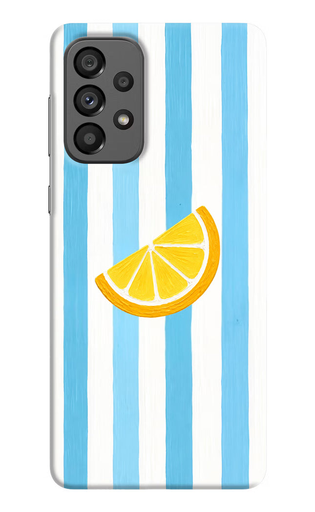 Summer Lemon Samsung A73 5G Hard Case Back Cover by Casekaro