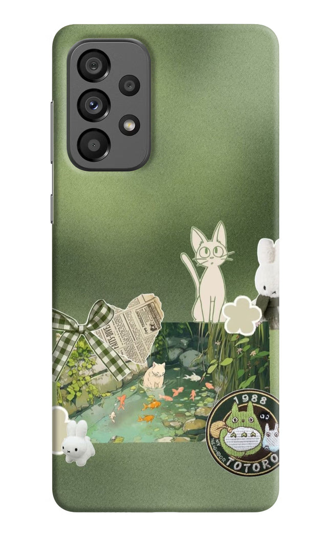 Aesthetic anime Samsung A73 5G Hard Case Back Cover by Casekaro