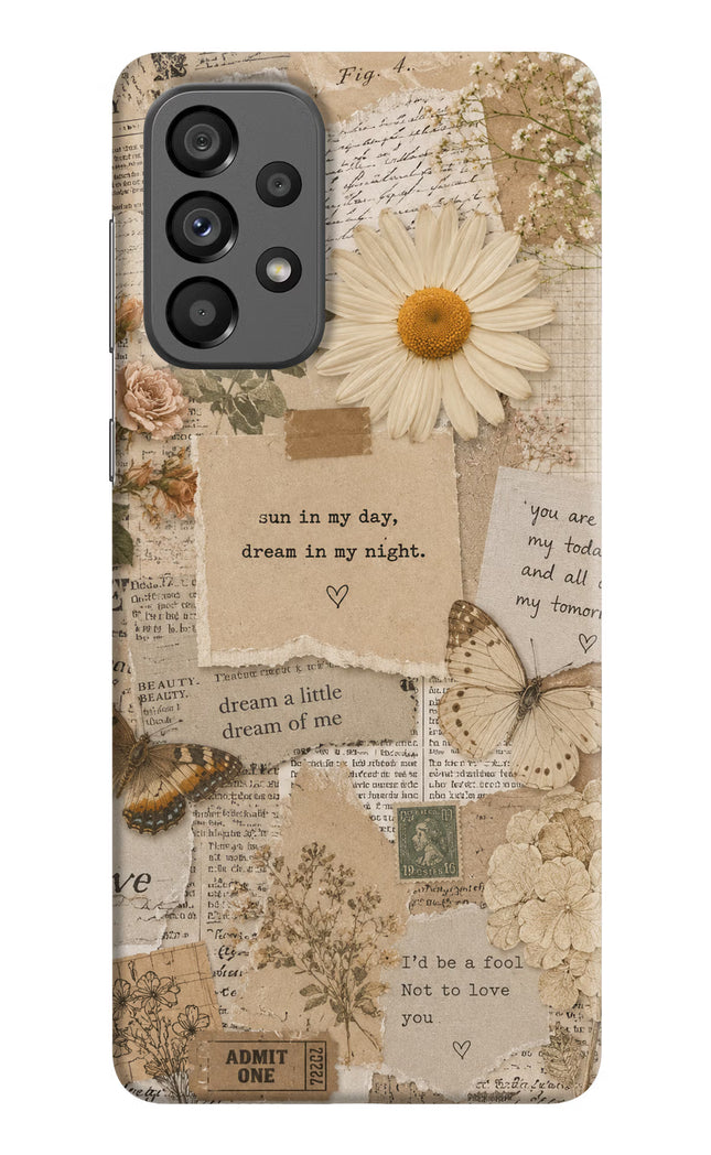 Vintage case Samsung A73 5G Hard Case Back Cover by Casekaro