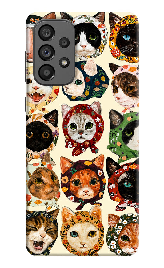 Cool Cat Samsung A73 5G Hard Case Back Cover by Casekaro