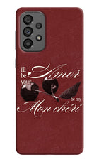 Velvet Cherry Samsung A73 5G Hard Case Back Cover by Casekaro