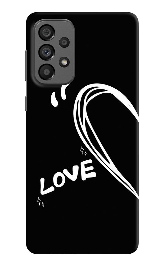 Love Line Samsung A73 5G Hard Case Back Cover by Casekaro