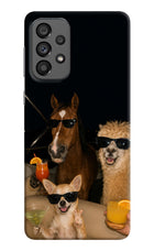 Party Squad Samsung A73 5G Hard Case Back Cover by Casekaro