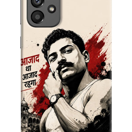 Chandrashekhar Azad Fearless Samsung A73 5G Hard Case Back Cover by Casekaro