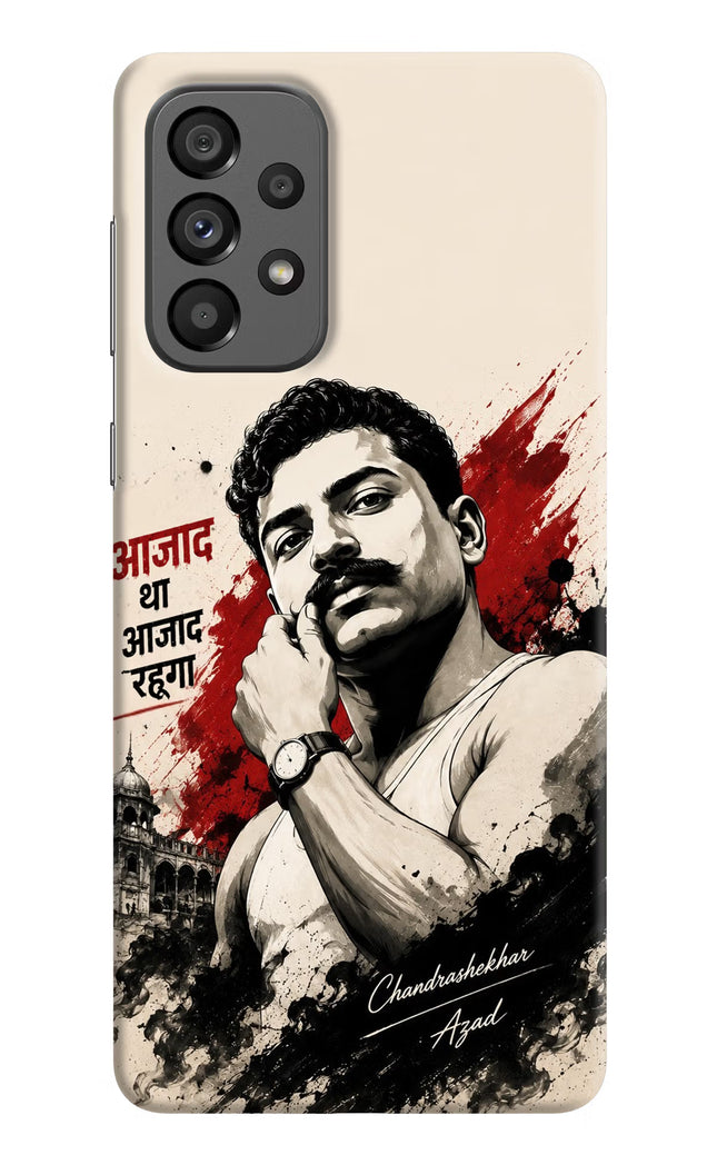 Chandrashekhar Azad Fearless Samsung A73 5G Hard Case Back Cover by Casekaro