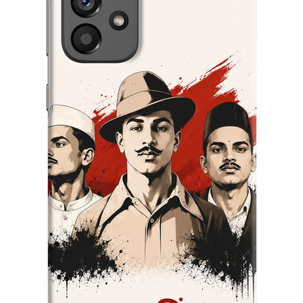 Bhagat Singh Trio Samsung A73 5G Hard Case Back Cover by Casekaro