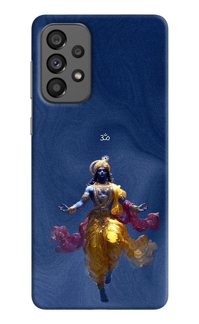 Cosmic Krishna Samsung A73 5G Hard Case Back Cover by Casekaro