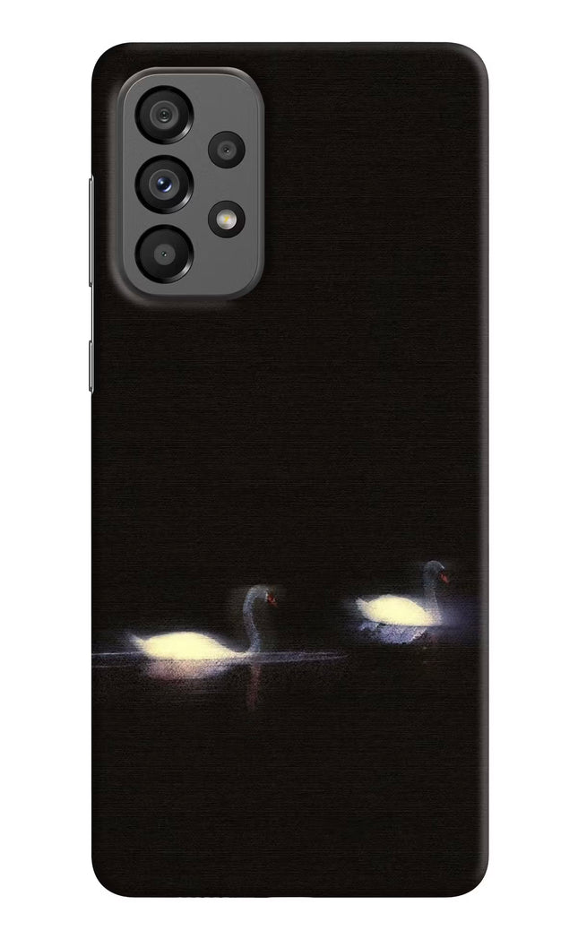 Silent Swans Samsung A73 5G Hard Case Back Cover by Casekaro