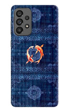 Koi Blue Samsung A73 5G Back Cover