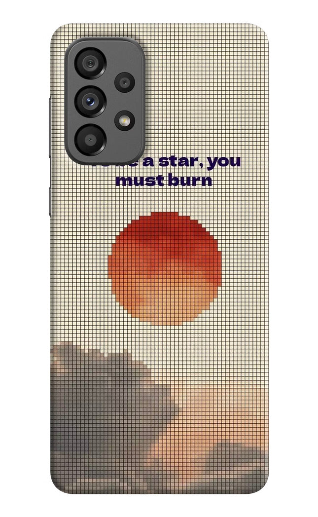 Pixel Sun Samsung A73 5G Hard Case Back Cover by Casekaro
