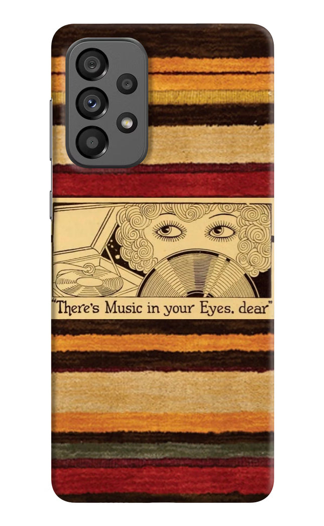 Vinyl Stripes Samsung A73 5G Hard Case Back Cover by Casekaro