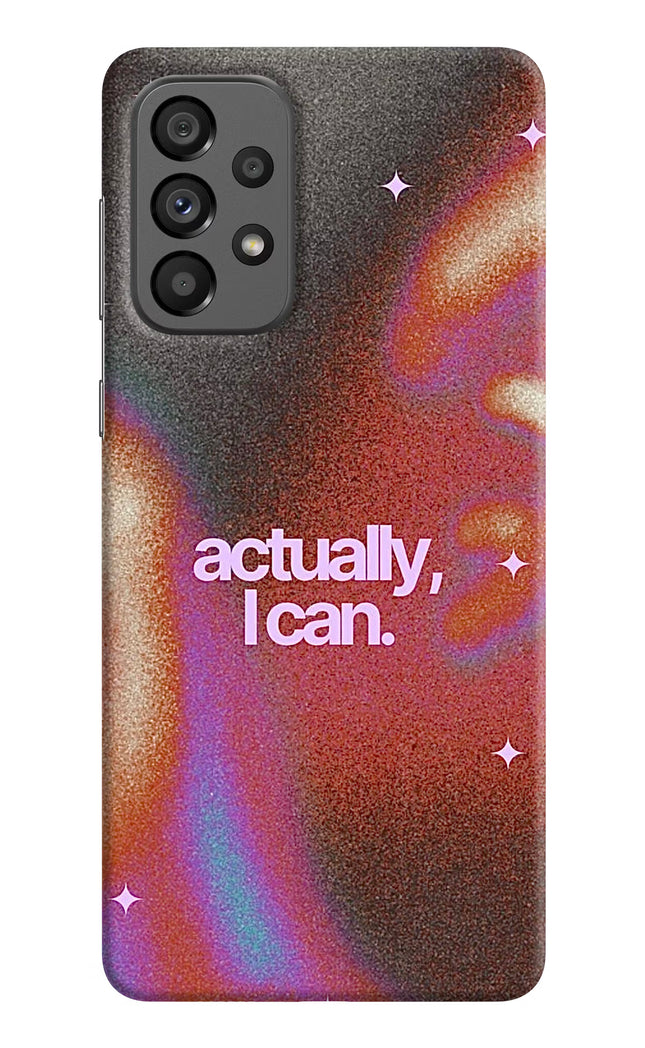 Pink Aura Samsung A73 5G Hard Case Back Cover by Casekaro