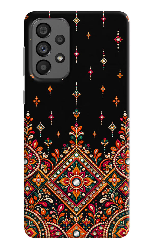 Noir Mehfil Samsung A73 5G Hard Case Back Cover by Casekaro