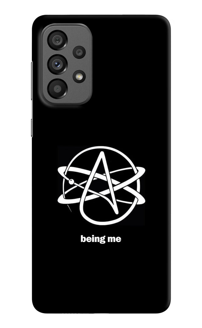 Atheist Symbol Samsung A73 5G Hard Case Back Cover by Casekaro