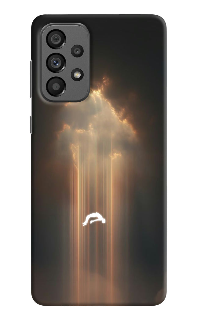 Heavenly Beam Samsung A73 5G Hard Case Back Cover by Casekaro