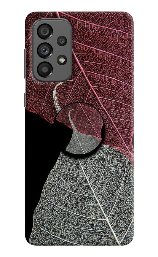 Leaf Pattern Samsung A73 5G Pop Case by Casekaro